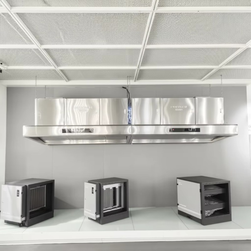 Commercial Kitchen Hoods - Commercial Customizable 201Stainless Steel 98% Kitchen