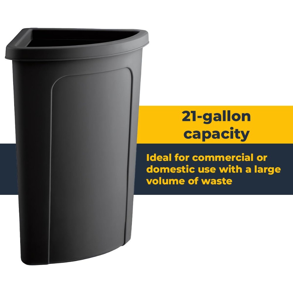 Large 21 Gallon Corner Kitchen - Commercial Kitchen Garbage Can 评论和价格