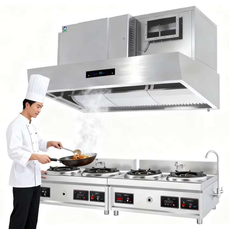 Electrostatic commercial smoke - Commercial Kitchen Chimney 评论和价格