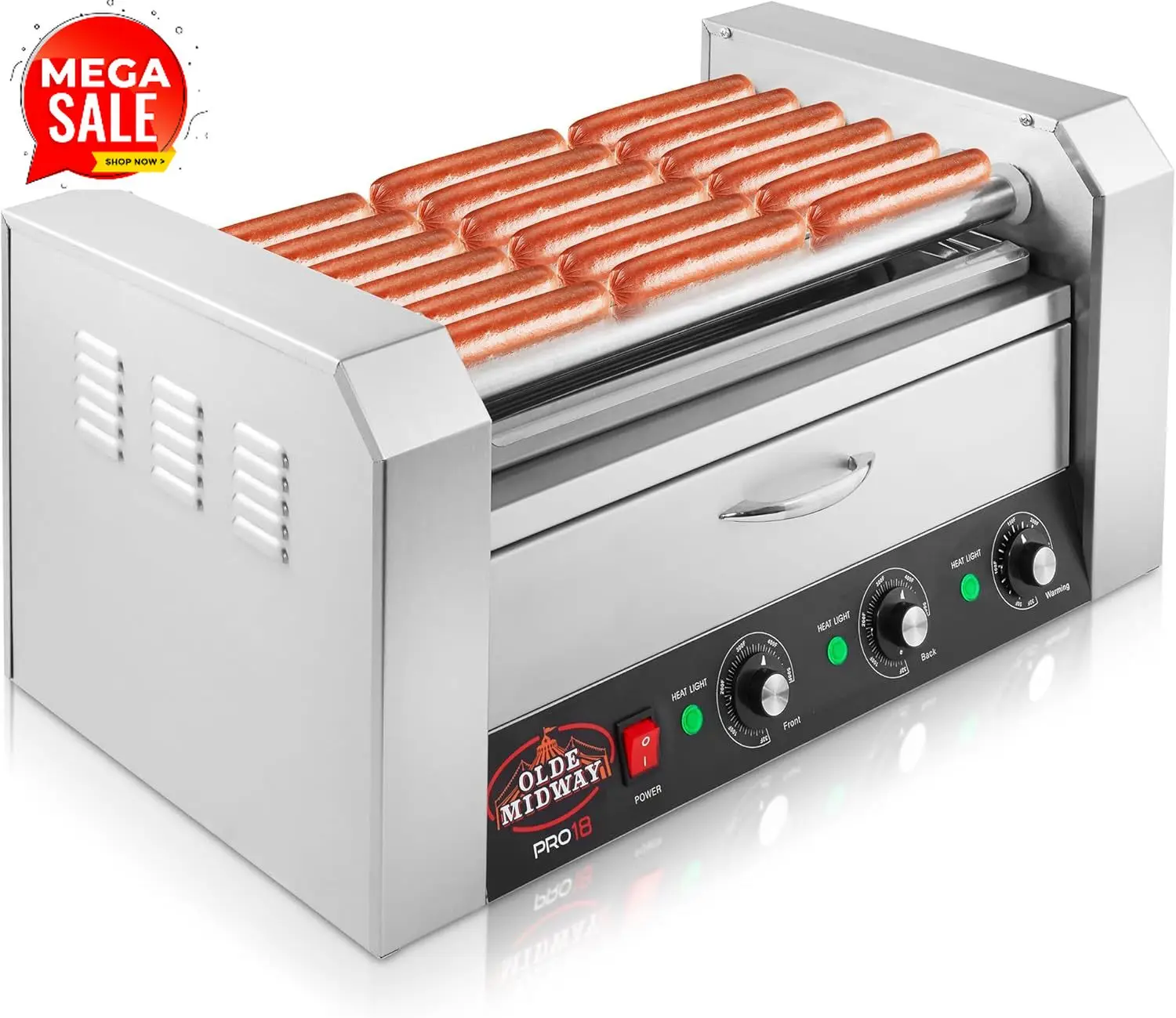 BestsellerElectric 18 Hot Dog  - Hot Dog Roller Grill 评论和价格