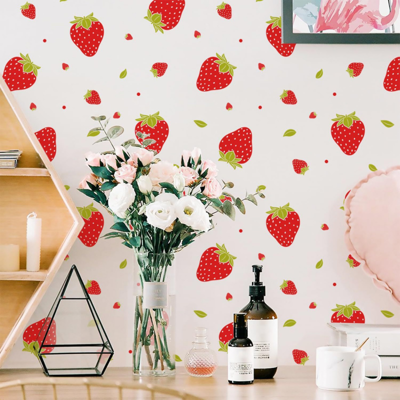Transparent Strawberry Wall St - Commercial Kitchen Wall 评论和价格