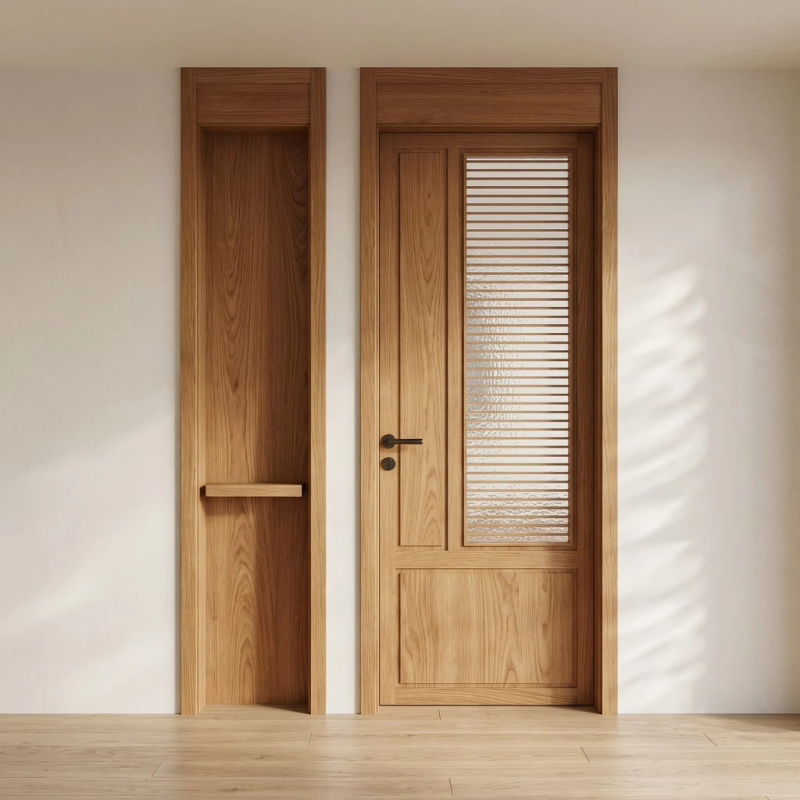 Luxury solid wood glass slidin - Commercial Kitchen Interior Design 评论和价格