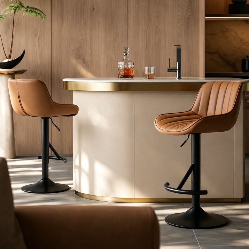 Wooden Elegant High Bar Chair  - Commercial Kitchen Interior Design 评论和价格