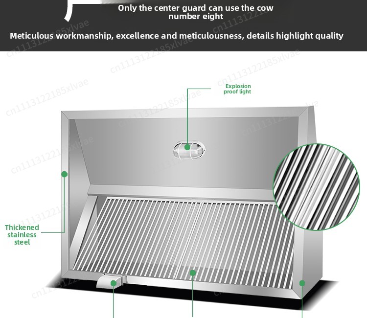 Thickened Stainless Steel Fume - Commercial Kitchen Hoods 评论和价格