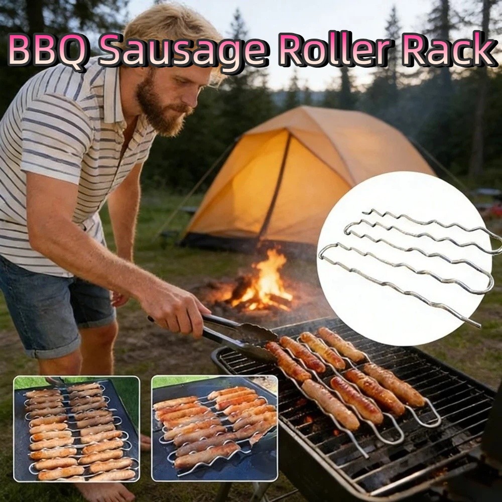 Stainless Steel BBQ Sausage Ro - Hot Dog Roller Grill 评论和价格