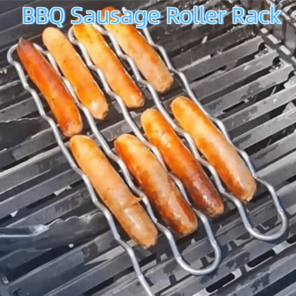 Stainless Steel BBQ Sausage Ro - Hot Dog Roller Grill 评论和价格