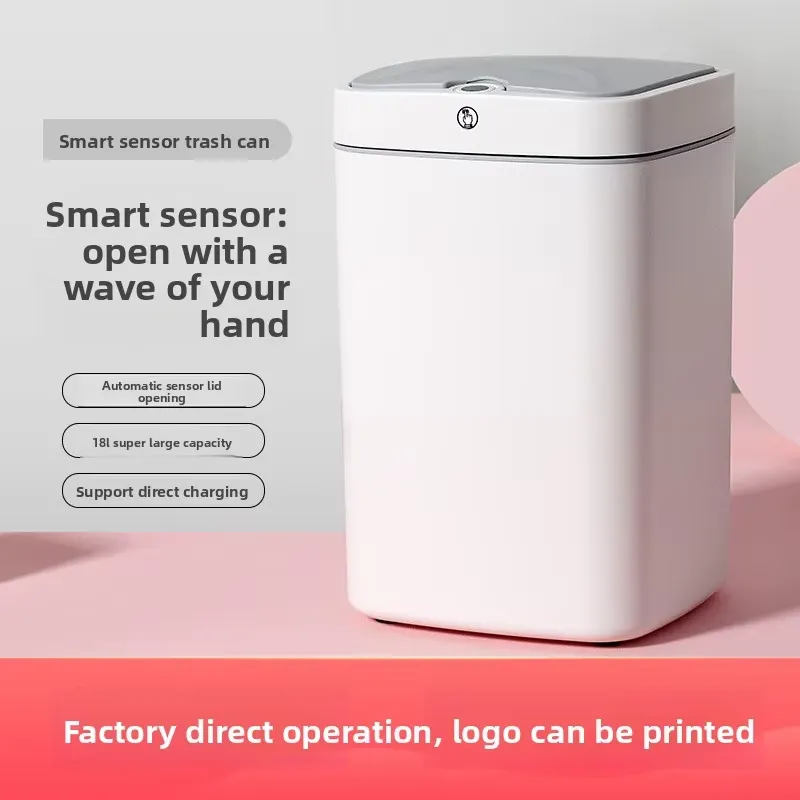 Square Smart Plastic Trash Can - Commercial Kitchen Garbage Can 评论和价格