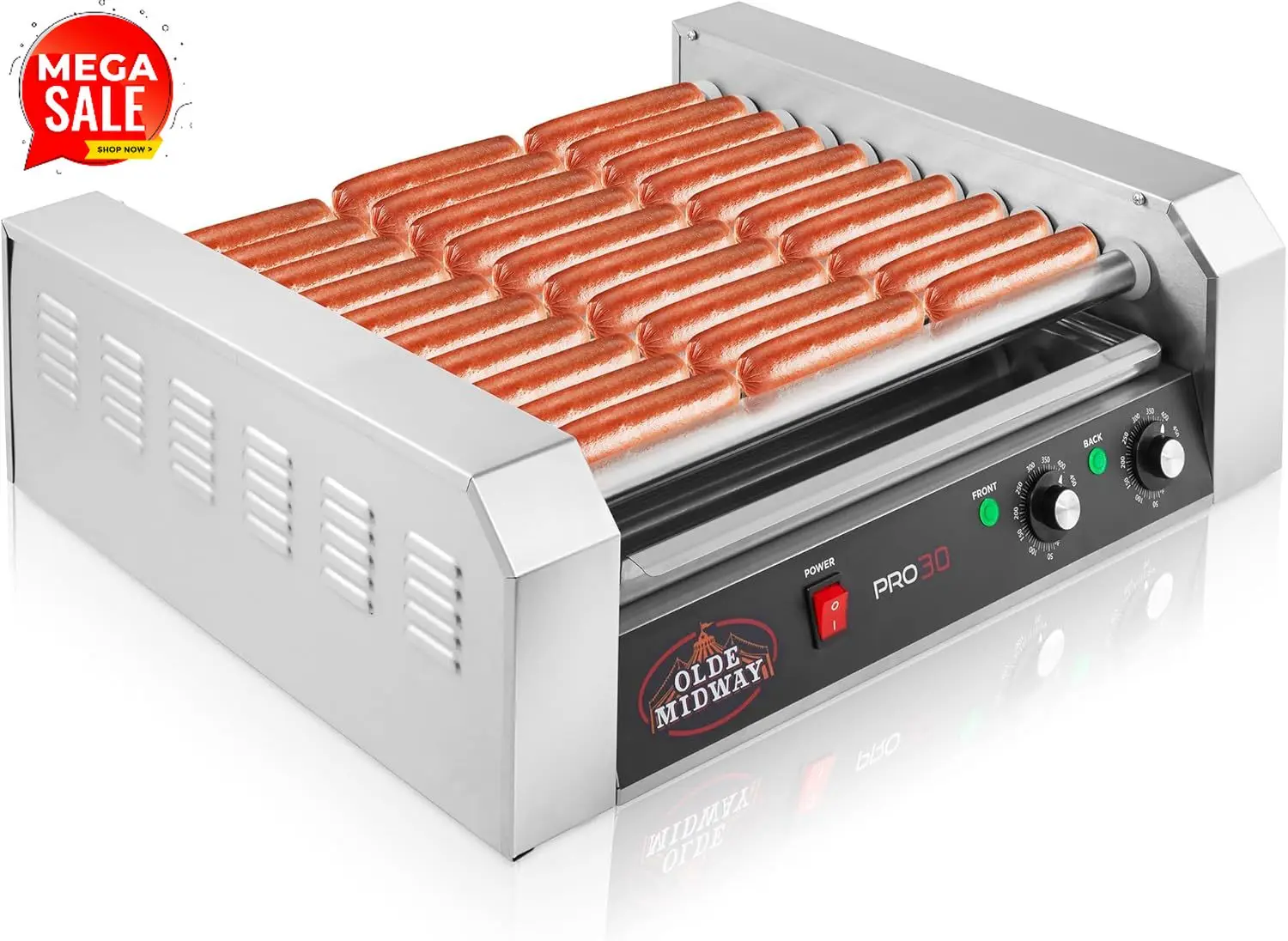 Electric 30 Hot Dog 11 Roller  - Hot Dog Roller Grill 评论和价格