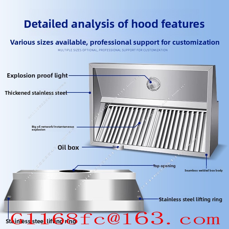 Stainless Steel Exhaust Hood f - Commercial Kitchen Hoods 评论和价格