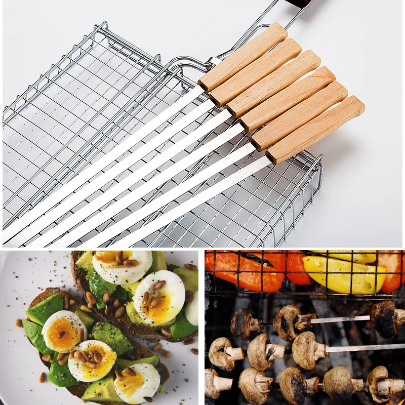6/8pcs Kabab Koobideh Skewers  - Hot Dog Roller Grill 评论和价格