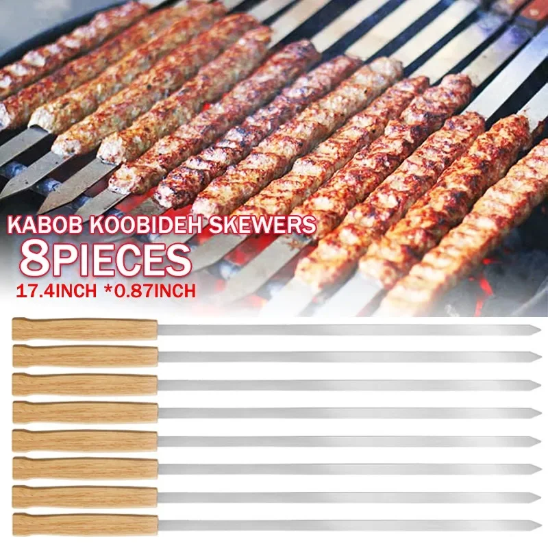 6/8pcs Kabab Koobideh Skewers  - Hot Dog Roller Grill 评论和价格